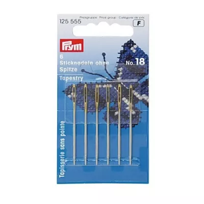 Prym Spleißnadel ohne Spitze mit 6 Nadeln für 1-2 mm Ø
